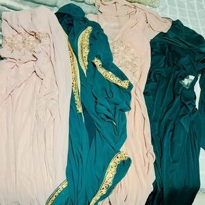 NEW Moroccan Caftan Arabic Style Emerald Green Dress Size:4XL Lot Of (4)